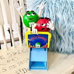 M&M, WILD THING, Roller Coaster Ride, Candy Dispenser, Vintage, 2002